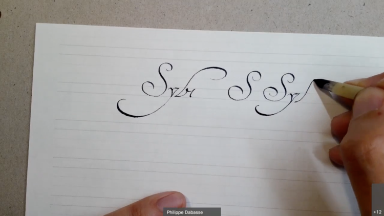 Cours de calligraphie en présentiel...