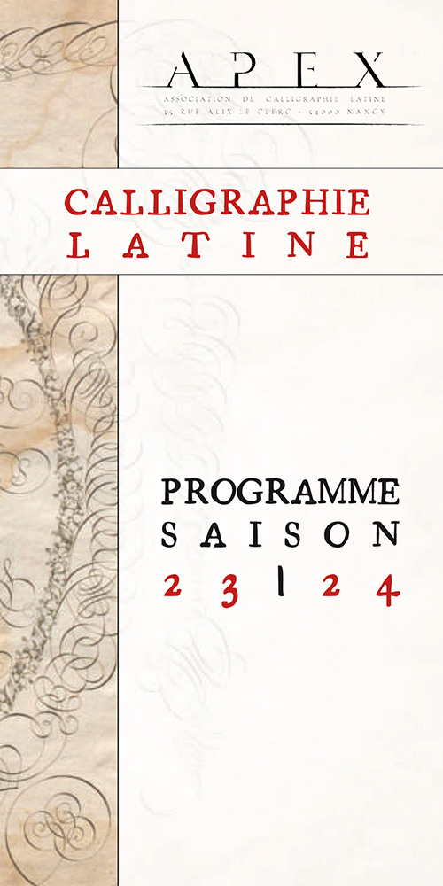 La calligraphie sur papier fin