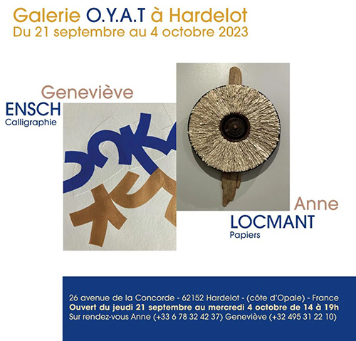 Geneviève Ensch, calligraphie Anne...