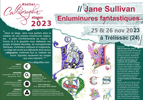 Jane Sullivan Enluminures fantastiques