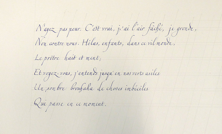 De la typographie à la calligraphie,...