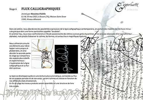 Flux calligraphiques