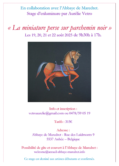 La miniature perse sur parchemin noir
