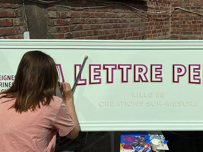 Initiation à la peinture en lettres