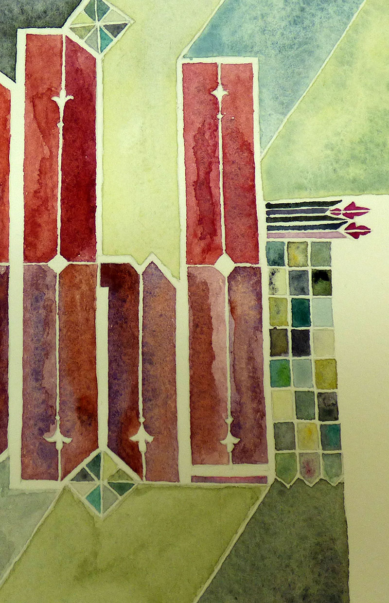 Lettres peintes d'après Adolf Bernd