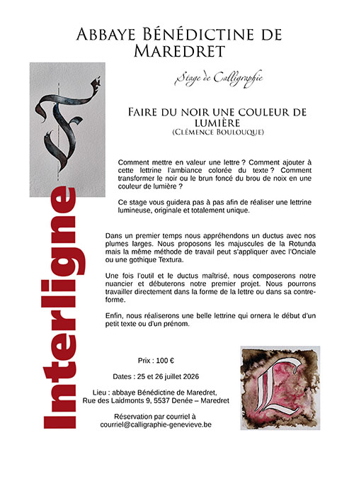 Faire du noir une couleur de lumière...