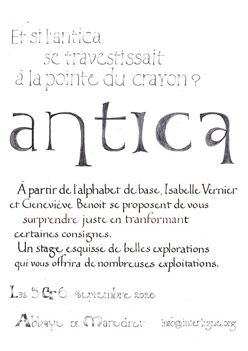 Et si l'antica se travestissait...