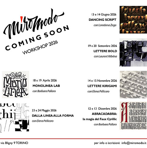 Programme des stages chez Miro Modo