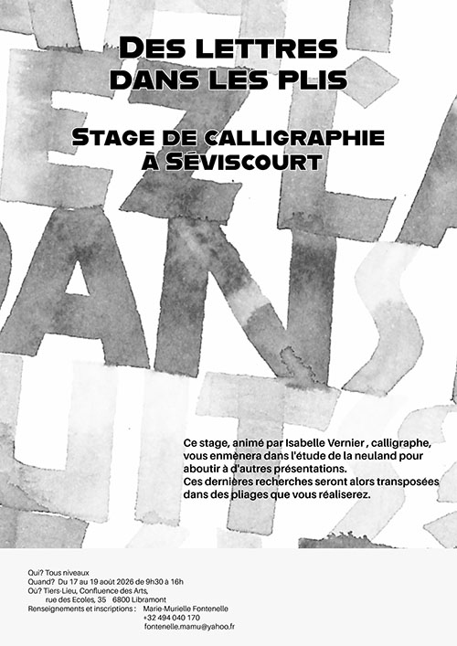 Des lettres dans les plis